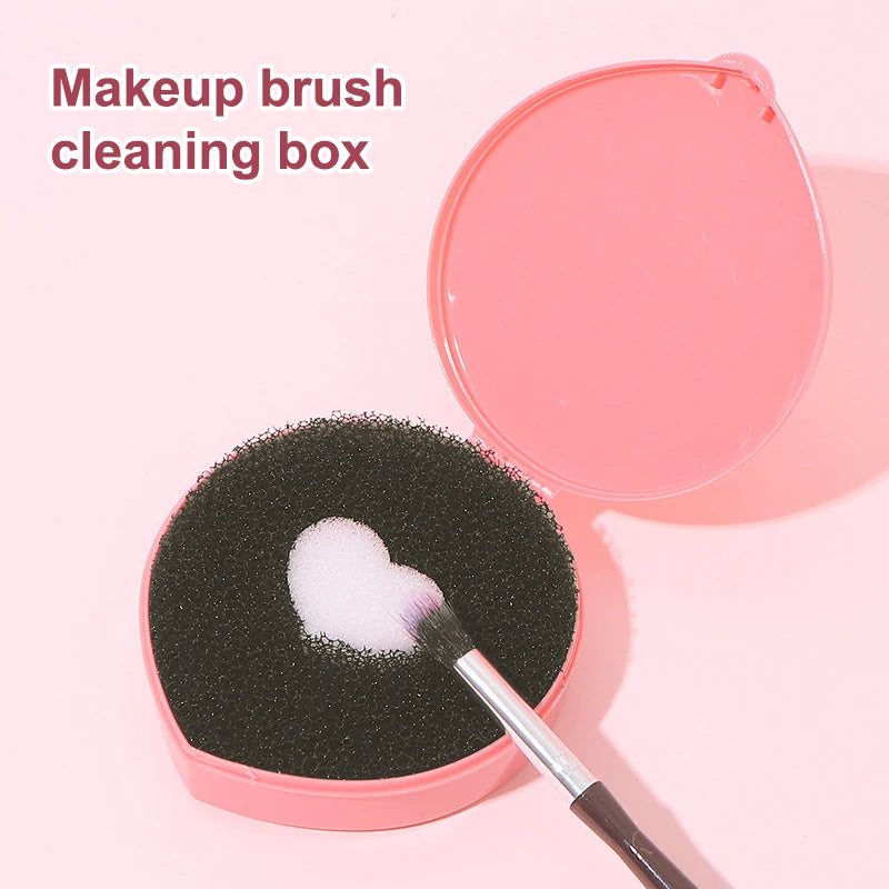 Makeup Brush Dry Cleaner Box Eye Shadow Brushes Powder Remover Sponge Make Up Brush Washing Scrubber Clean Kit Beauty Tools