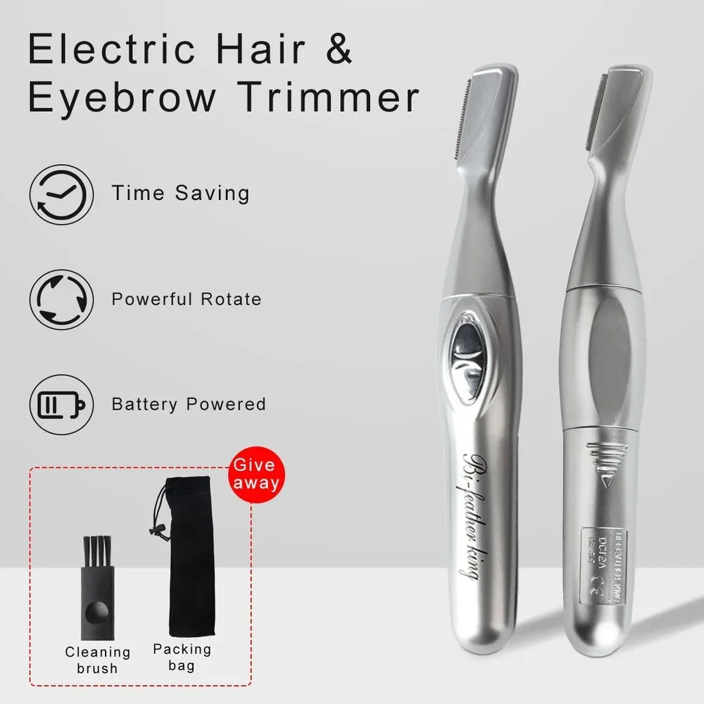 Electric Eyebrow Trimmer Facial Hair Remover for Eyebrows Women's Shaver Razor Portable Cosmetics Makeup Beauty Tools